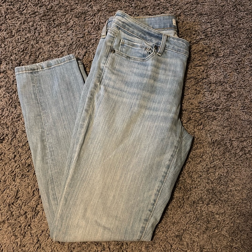 LOFT Curvy Skinny Crop Jeans